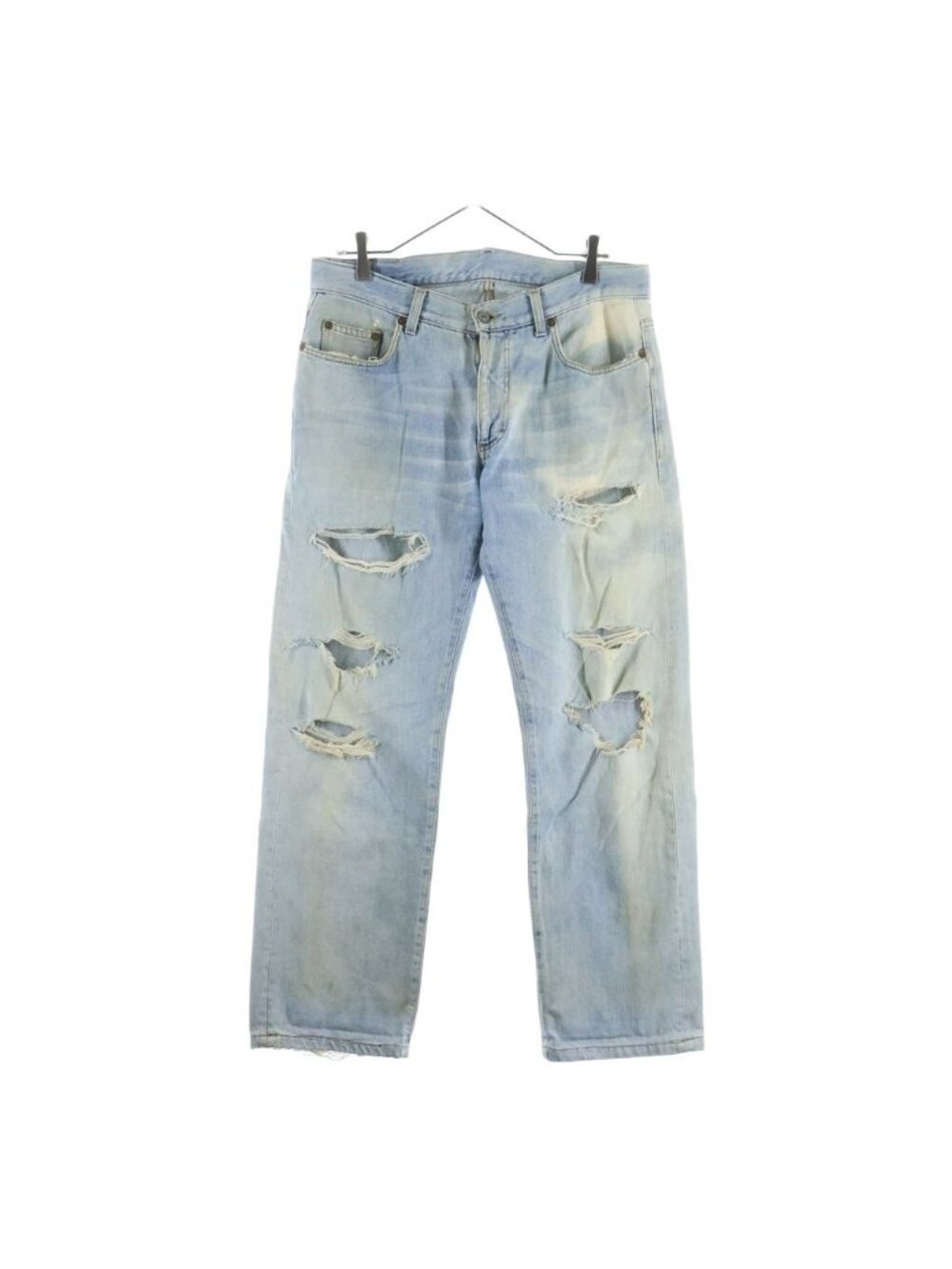 Gucci Distressed Organic Denim Pants Indigo